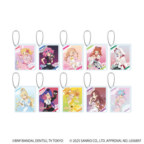 『アイカツスターズ!×サンリオキャラクターズ』アクリルブロックキーホルダー01/BOX(全10種)(コラボイラスト(等身))